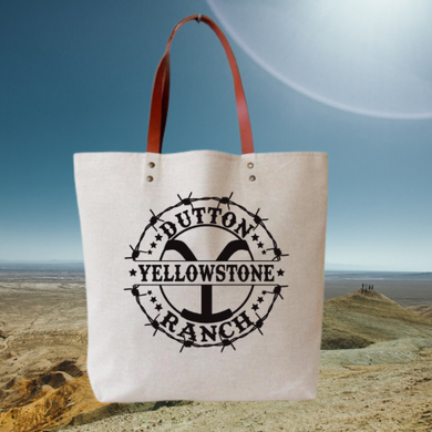 Yellowstone | Dutton Ranch cotton canvas tote bag