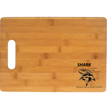 Load image into Gallery viewer, Funny &quot;SHARK-COOCHIE&quot; board &#39;Charcuterie board&#39; cheese &amp; meat board Laser engraved