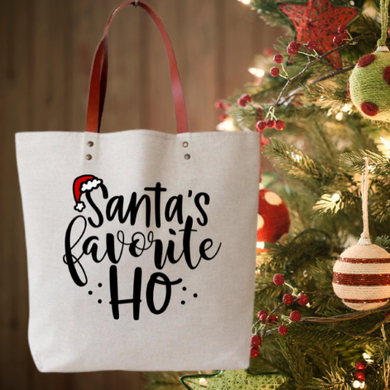 Funny Sassy Christmas Tote Bag says 