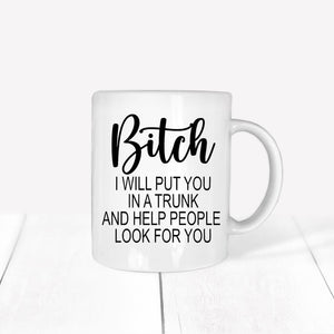 Funny sarcastic sassy smart-ass Bitch coffee/tea mug. , Be crazy, be sassy, be smart-assy!! And get one for your friends that are just like you, you know who they are!! It's a great gag gift for anyone with a sense of humor.  15oz