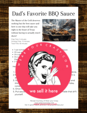Load image into Gallery viewer, Homemade TEXAS Style BBQ sauce Recipe | FREE DIGITAL DOWNLOAD