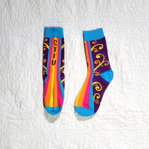 CRAZY funny graphic socks for HER  |  VARIOUS DESIGNS - Fits shoe size 5-10