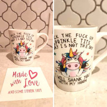 Load image into Gallery viewer, Funny &quot;Banck the &#39;F&#39; up....Sprinkle tits.....&quot; coffe/tea mug