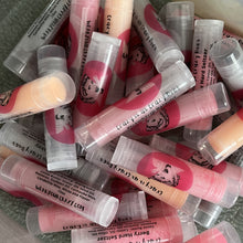 Load image into Gallery viewer, Allergy Free - Handmade Lip Balms in our Best Selling Flavors.  Peanut, Treenut, Dairy, Gluten and Paraben Free!  Materials: Cocoa Butter, Olive Oil, Beeswax, Castor Seed Oil, Soybean Oil, Carnauba Wax, Candelilla Wax, Flavor Our lip balm doesn&#39;t just taste like the scent you pick, our flavor oil makes our lip balm smell like it as well for the ultimate experience when you lift off the cap. ❤ Made Fresh When Your Order is Placed and Will Ship Within 5-7 Business Days. ❤