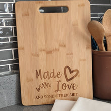 Load image into Gallery viewer, Funny cutting board w/matching kitchen towel bundle