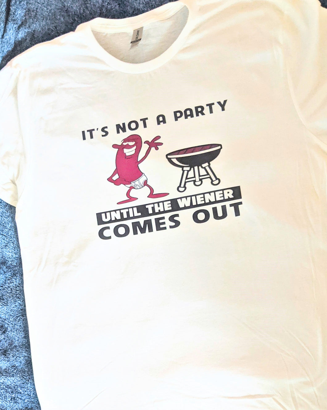 Who's the 'life of the PARTY' at all of your PARTIES?? You?? The same guy or girl?? Well no matter who it is, this is THE SHIRT FOR THEM!!!!! Whether it's a guy or girl, make sure they wear this shirt, give 'em a dam drink, and get the PARTY STARTED!!!!   100% pre-shrunk ring spun cotton TTS - UNISEX Wash inside-out 