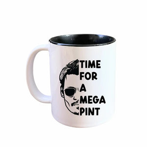 'Time for a Mega Pint' Johnny Depp Rum, Beer, coffee Mug