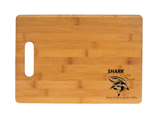 Funny "SHARK-COOCHIE" board 'Charcuterie board' cheese & meat board Laser engraved