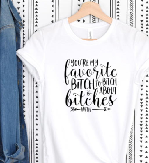 Oh my God...do you know any bitchy women?? (hahahaha) Exactly!! But this shirt is for ALL OF THEM to get together to talk about whoever isn't there!! Right?? We all know that's what they do. So this is a favulous BIRTHDAY, CHRISTMAS Oor JUST BECAUSE gift to get them. Then they've got everything!!  100% Pre-shrunk ring spun cotton TTS machine wash